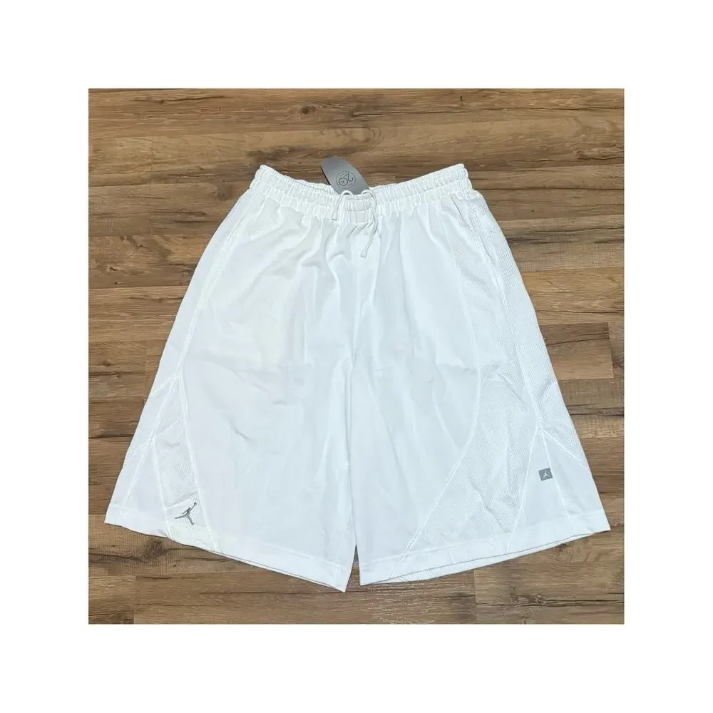 2005 Air Jordan 20th Anniversary White Grey Basketball 194680-102 Shorts